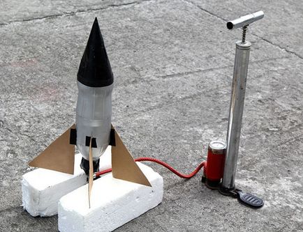 Cum sa faci o racheta cu propriile sale mâini realizate din hârtie, carton, sticle, chibrituri și folie