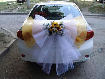 Cum de a decora o masina de nunta cu mâinile (master-class)