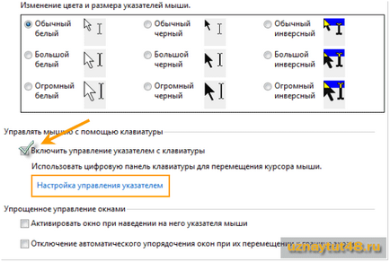 Ca și în controlul tastaturii cursor (control) Cum de a controla cursorul cu ajutorul tastaturii
