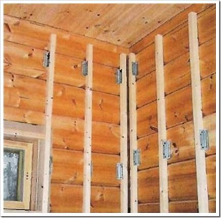 Cum se alinia din lemn jurnal pereți căi de aliniere a peretilor casei sub formă de bară, precum și
