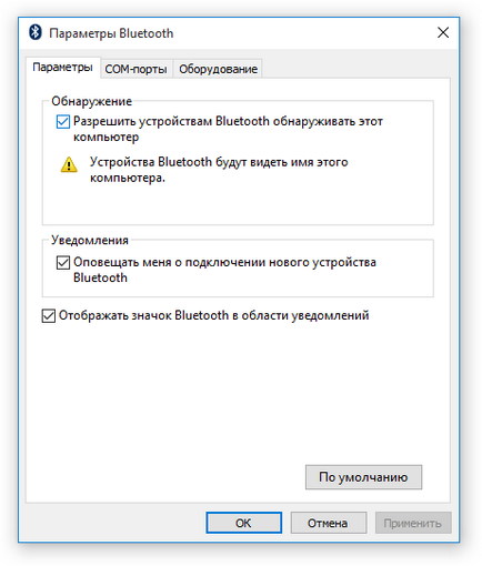 Cum să activați Bluetooth (Bluetooth) pe laptop în Windows 7, 8, 10