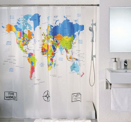 harta lumii în caracteristicile interioare, fotografii