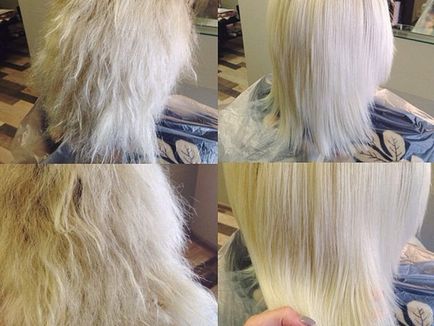 păr Keratina îndreptare procedură, preț, comentarii, restaurare fotografii înainte și după