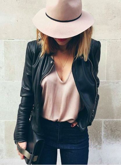 Jachete de piele pentru femei ce sa poarte (foto) și modul de a crea o imagine unică
