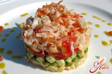 Salata de crab cu reteta castravete