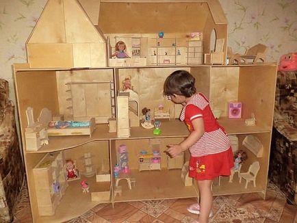 Dollhouse cu mâinile cum să facă o casă pentru păpuși, desene