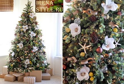 Design modern a unui pom de Crăciun în 2017 exemple Foto