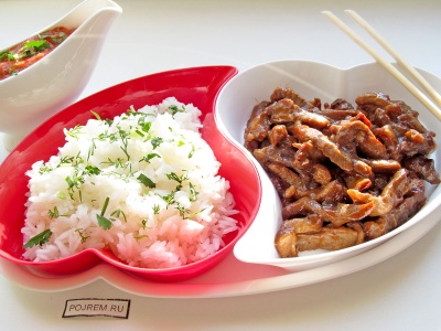 Carne în Coreeană - un pas cu pas reteta pentru modul de a găti cu fotografii