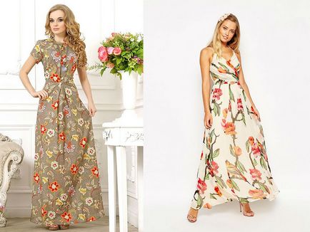 rochii blând și romantic, cu imprimeu floral