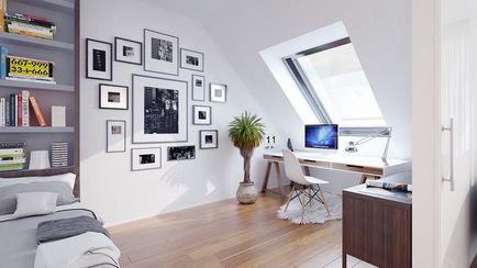 Windows fără perdele în interiorul modul de a decora și locul, design frumos și decor în pervaz camera de zi,