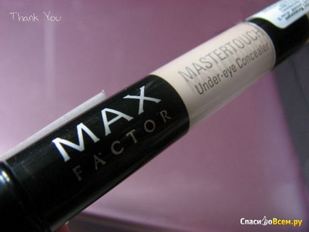 Recenzii de anticearcan Max Factor mastertouch corector mastertouch de la factorul de max