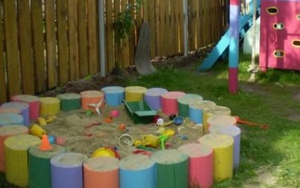 Sandpit pentru copii în a da idei și fotografii, casa de vis