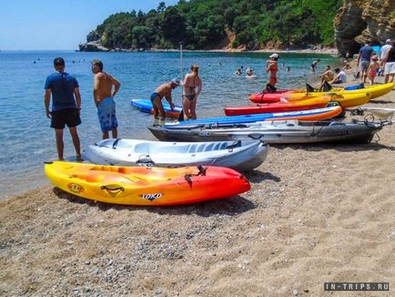 Plaja Mogren în Budva, fotografie, hartă, comentarii