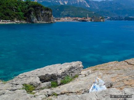 Plaja Mogren în Budva, fotografie, hartă, comentarii