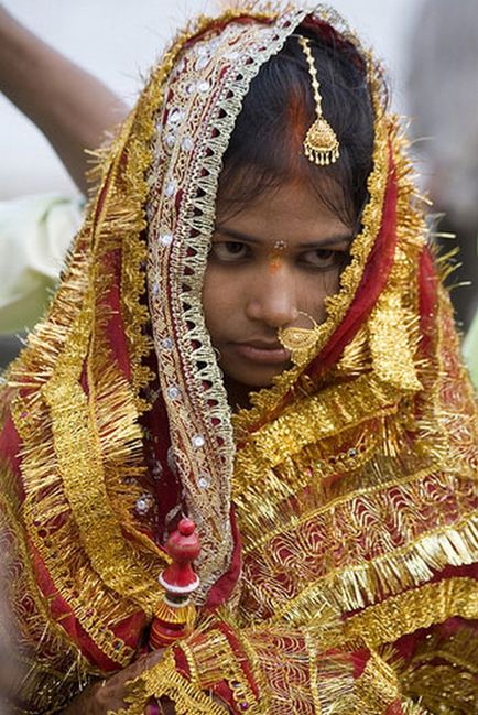 fotografii portret de mirese din India