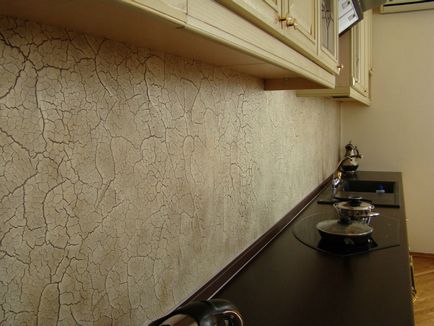 Reparați pereții în fotografie bucătărie, cu propriile sale mâini