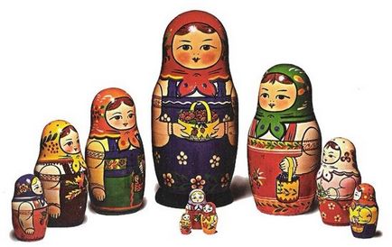 Painted atelier Matryoshka pentru începători cu șabloane și fotografie