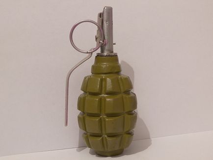 grenadă de luptă f-1 (ananas), aparatul și principiul de funcționare, caracteristici