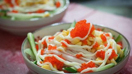 Salata de crab cu porumb și castravete