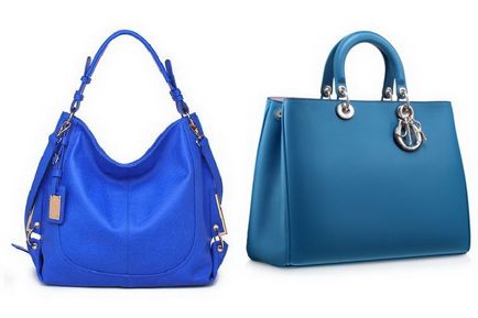 Din ceea ce sa poarte geanta albastru fi o tendință este foarte simplu! fotografie