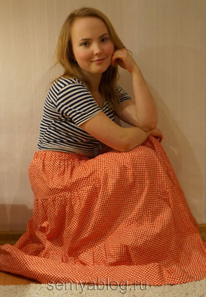 Din ceea ce sa poarte o fusta la podea în diferite forme și stiluri, blog-ul de familie Irina Polyakova