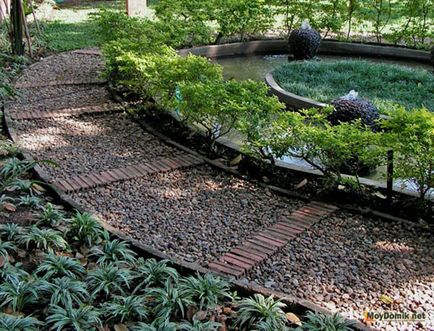 Piatra de bara pentru piesele din țară în special selectarea și construirea de alei de grădină