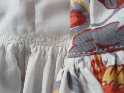 Noi coase rochie de vară lenjerie de pe căptușeala gazonului, creativitatea mamei mele