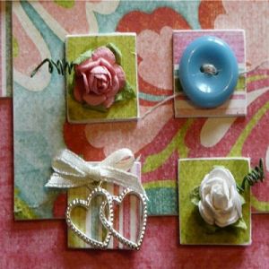 Scrapbooking - cărți poștale cu propriile lor mâini