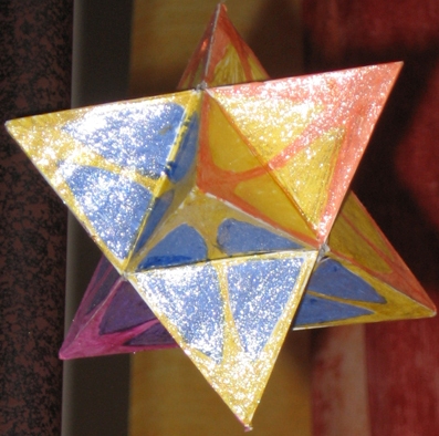 Se poate face un tetraedru stea, matematică, soluție on-line!