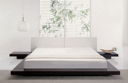 Dormitor în stil japonez de design interior (în PM al camerei mici) fotografie