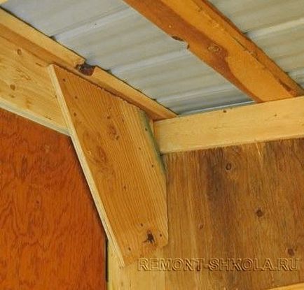 Construirea unui șopron de lemn de la dacha lui - steps fotografie