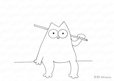 Aflați cum să atragă amuzant creion Cat de pisica lui Simon lui Simon