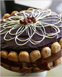 Decorat de prăjitură cu ciocolată 5 moduri