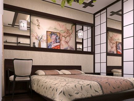 dormitor japonez - idei fotografie modul de a decora un design oriental