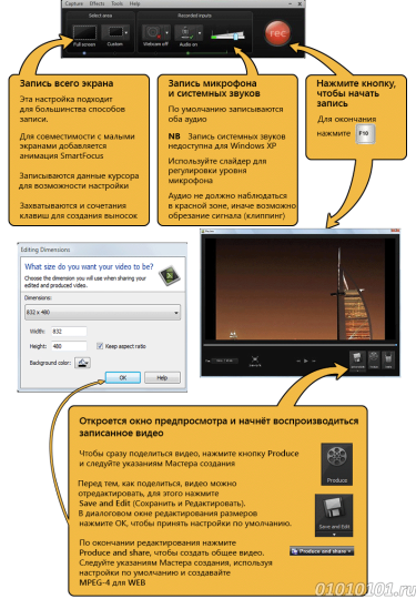 Camtasia recorder care este