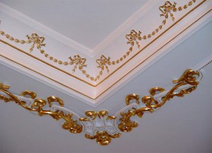 turnare decorative pentru a crea un tavanelor, exemple originale foto și design interior