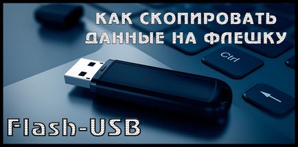 Transferul fișierelor pe o unitate flash USB