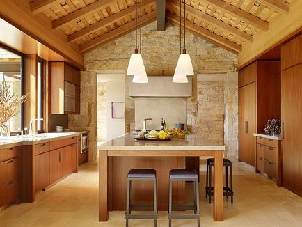 Design de bucătărie cu piatră
