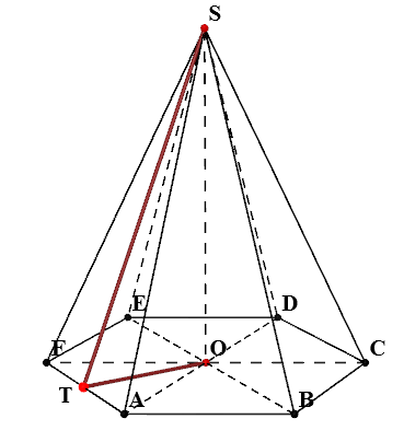 Care este înălțimea unei piramide hexagonală regulată