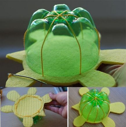 Turtle cu propriile sale mâini un tort frumos, cu o fotografie de selecție