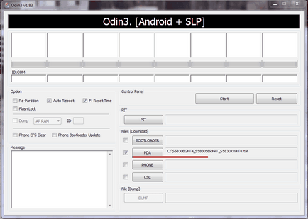 Cum să coase corect Odin dispozitiv Android-through - faq de operare Android (Odin) Cum să clipească corect Android-dispozitiv prin Odin - întrebări frecvente pentru sistemul de operare Android