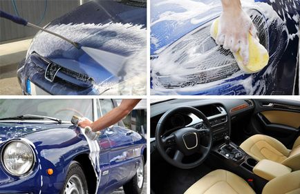 Pe măsură ce se spală o mașină pentru a spala masina corect