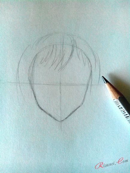 Cum de a desena fata anime, desene in creion în etape