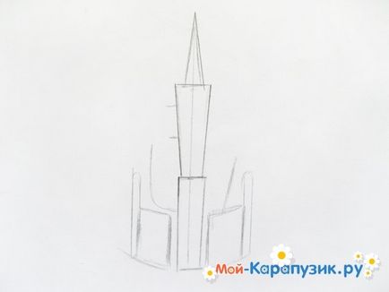 Cum de a desena un castel creion în etape