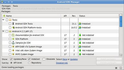 Cum să utilizați managerul SDK Android - instalarea și aplicarea