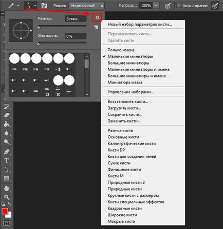 Cum se utilizează instrumentul perie pentru descrierea detaliată a perii (cu perii) Cum se utilizează instrumentul pensula în Photoshop descriere detaliată