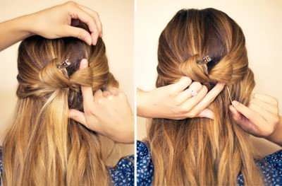 Cum sa faci un arc făcut din păr de pe cap instrucțiunile foto 4