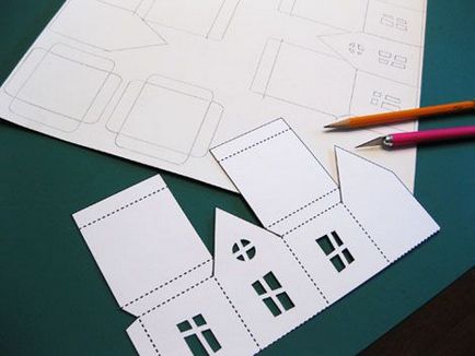 Cum de a face o casă din hârtie cu mâinile proprii, idei, machete