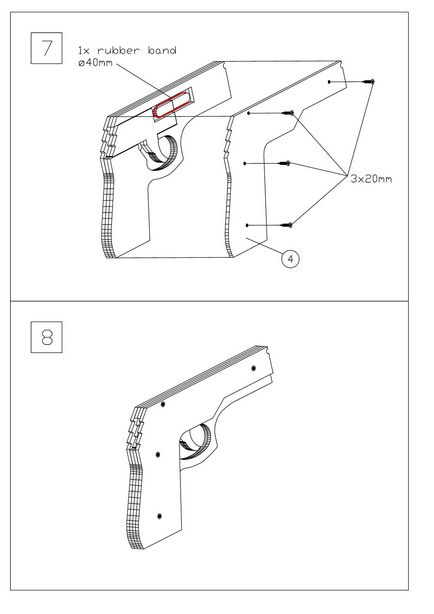Cum de a face arma de fotografiere benzi de cauciuc de fabricație (articole și publicații) Cum de a face de fabricație benzi de cauciuc tir pistol