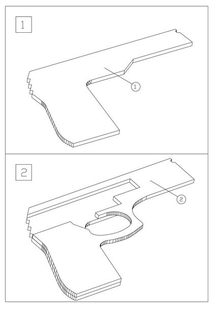 Cum de a face arma de fotografiere benzi de cauciuc de fabricație (pistol) Cum de a face de fabricație benzi de cauciuc tir pistol